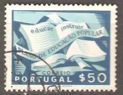 PORTUGAL - 1954,  Campanha De Educação Popular.   $50  (o)  MUNDIFIL  Nº 796 - Gebruikt