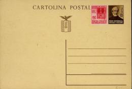 INTERO R.S.I. REPUBBLICA SOCIALE MAZZINI + COMPLEMENTARE 1944 - Stamped Stationery