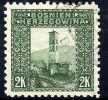 BOSNIA & HERZEGOVINA 1906 2 Kr. Perforated 9½ Used  Michel 43C, SG 200B - Bosnie-Herzegovine