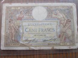 100 Francs (Luc Olivier Merson)- Type 1906 ´Grands Cartouches´(Nº24).billet De La Banque De France —> AM.4-7-1937 AM - 100 F 1908-1939 ''Luc Olivier Merson''