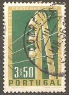 PORTUGAL - 1955,   1.º Centenário Do Telégrafo Eléctrico Em Portugal.  3$50     (o)  MUNDIFIL  Nº 817 - Gebruikt