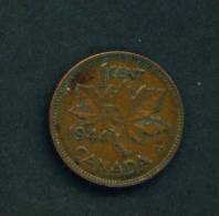 CANADA  -  1944  1 Cent  Circulated As Scan - Canada