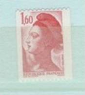 TIMBRES**  ROULETTE LIBERTE DELACROIX  1.60 # N° 2192a # N° ROUGE 140 - Rollo De Sellos