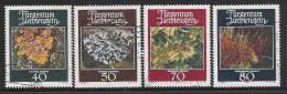 LIECHTENSTEIN - 1981: 4 VALORI USATI DEDICATI AI MUSCHI E LICHENI - IN BUONE CONDIZIONI. - Used Stamps