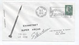 KOUROU 1974 - Lancement EXAMETNET - SUPER ARCAS 35-51- Signature Dir Des Opérations - Europe
