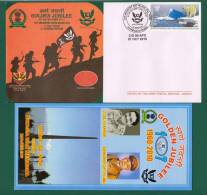 INDIA 2010 Inde Indien - 107 INFANTRY BATTALION GORKHA RIFLES - CACHET APS COVER + BORCHURE - ARMY Coat Of Arms - Storia Postale