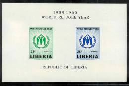 Liberia 1959-60 MNH (**) Minisheet World Refugee Year+single Stamps - Refugees
