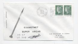 KOUROU 1974 - EXAMETNET - SUPER ARCAS 35-57 - Signature Dir Des Opérations - Europe