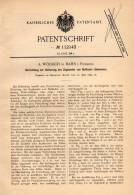 Original Patentschrift - A. Wödlich In Bahn / Banie I. Pommern , 1899 , Zugband Von Rolladen , Jalousie !!! - Pommern