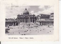 Roma - Città Del Vaticano - Piazza S. Pietro E Basilica - Formato Grande - Viaggiata 1963 - Places
