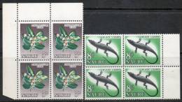 Nauru 1963 - 5d & 8d Definitives In Blocks Of 4 SG59 & 60 MNH Cat £8.60 SG2020 - Nauru