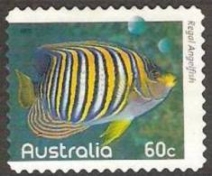 AUSTRALIA - DIECUT - USED 2010 60c Fishes Of The Reef - Regal Angelfish - Perf 11 ¼ X 11¼ - Gebraucht