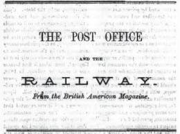 EBook: "The Post Office And The Railway" - Other & Unclassified