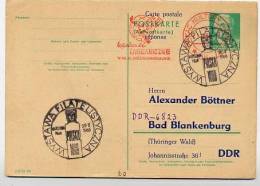 Special Postmark Świętowit Warszawa 1966 On East German Postal Card P 70 IA Special Print Boettner #2 - Machines à Affranchir (EMA)