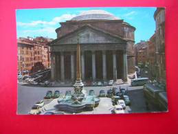 CPM  ITALIE ROME  ROMA  LE PANTHEON   VOITURES VOYAGEE 1978 TIMBRE - Panthéon