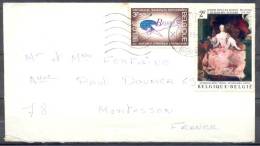 LETTRE  Cachet  BRUXELLES   Annee 1973    2 Timbres  Imperatrice MARIE THERESE - Lettres & Documents