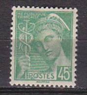 M2566 - FRANCE Yv N°414 * - 1938-42 Mercure