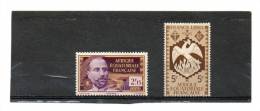FRANCE   2 Timbres 5c Et 2,15 F   Année 1937-42    Y&T: 58 Et 141  Afrique Equatoriale Française  (neufs Sans Charnière) - Autres & Non Classés