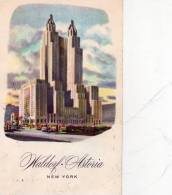 NEW   YORK , Hotel  Waldorf  Astoria - Other Monuments & Buildings