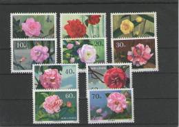 CHINA 1979 , T37 , CAMELLIAS OF YUNNAN STAMPS , (v.10) , Michel 1539 - 1548 UNUSED - Nuovi