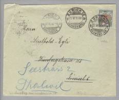 Schweiz  Portofreiheit 1916-06-27 Zürich12 Brief Mit 3Rp. Kl#536 Kinderpflege Am Lindenbach - Taxe
