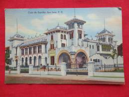 San Juan Porto Rico - Casa De Espana  Linen 1949 Cancel =====ref  784 - Puerto Rico