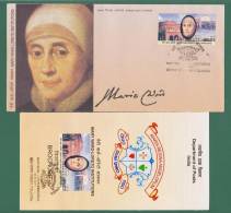 INDIA 2011 - MARY WARD LORETO INSTITUTIONS - CACHET FDC + CANCELLED BROCHURE - CHRISTIAN ROMAN CATHOLIC - AS SCAN - Covers & Documents