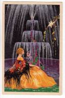 ILLUSTRATORS A. BUSI FANCY LADY BY THE WATERFALL DEGAMI Nr. 1000 OLD POSTCARD - Busi, Adolfo