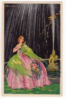 ILLUSTRATORS A. BUSI FANCY LADY BY THE WATERFALL DEGAMI Nr. 1000 OLD POSTCARD - Busi, Adolfo