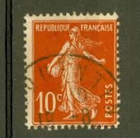 VARIÉTÉS FRANCE 1907 N° 138 IA  SEMEUSE 10 C   OBLITÉRÉ SPINK / ARTHUR MAURY 30.00 € - Usados