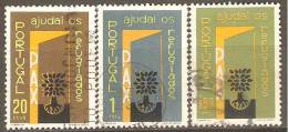 PORTUGAL - 1960,   Ano Mundial Dos Refugiados.  ( Série, 3 Valores )  (o)   MUNDIFIL  Nº 851/3 - Used Stamps