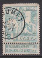 Belgique N° 86 ° JUMET - Haut Diminué - CARITAS - 1910 - 1910-1911 Caritas