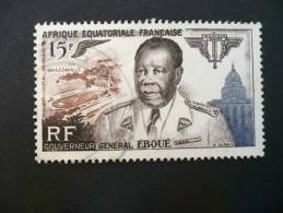 A E F - 1955 Gouverneur Général Eboué N° PA 61 Oblitéré - Used Stamps