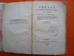 SAVOIE - A.L. MILLIN - Voyage En Savoie, En Piémont, à Nice, Et à Gènes  - 1816 - Tome I - - Alpes - Pays-de-Savoie