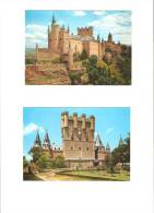 2 Postales  Castillo  Segovia - Segovia