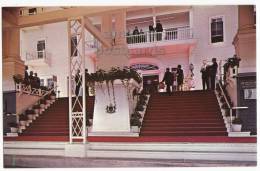 USA, MACKINAC ISLAND MICHIGAN MI, GRAND HOTEL ENTRANCE ~PORCH-STAIRWAY~ C1960s Vintage Unused Postcard   [3320] - Other & Unclassified