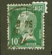 VARIÉTÉS FR  1921 / 22  N° 170 PASTEUR  10 C OBLITÉRÉ 31 . 3 . 24   SPINK / ARTHUR MAURY 15.00 € - Oblitérés