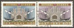 PORTUGAL -1961, 1.º Centenário Da Elevação De Setúbal à Categoria De Cidade. (Série, 2 Valores)  (o)  MUNDIFIL  Nº 876/7 - Used Stamps