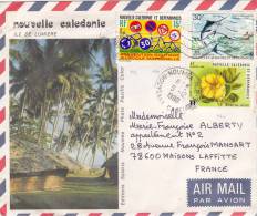NOUVELLE-CALEDONIE, Lettre, 1980, NOUMEA Pour LA FRANCE,  Yv 436/439/PA193/3155 - Storia Postale