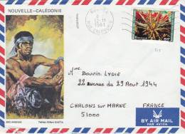 NOUVELLE-CALEDONIE, Lettre, 1981, NOUMEA Pour LA FRANCE,  Yv PA211 SEUL SUR LETTRE/3160 - Covers & Documents