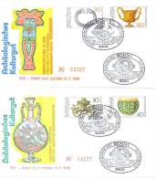 2 Ersttagsbriefe Archäologisches Kuturgut  1976 - 1971-1980