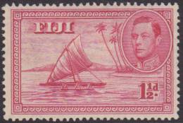 FIJI 1938 1 1/2d Empty Canoe SG 251 HM XU162 - Fiji (...-1970)