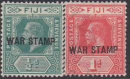 FIJI 1915 War Stamps SG 138/9 HM XU157 - Fidji (...-1970)