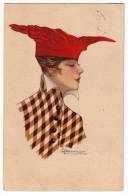 ILLUSTRATORS NANNI LADY WITH A FANCY HAT Nr. 165/5 OLD POSTCARD - Nanni