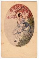 ILLUSTRATORS F. HARDY LADY ON A SWING Nr. 1784 OLD POSTCARD - Hardy, Florence