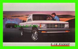 CAMIONS - GENERAL MOTOR, S- 10 PICKUP - DIMENSION 19X12 Cm - - Trucks, Vans &  Lorries