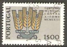 PORTUGAL - 1963,   Campanha Mundial Contra A Fome.  1$00  (o)  MUNDIFIL  Nº 906 - Oblitérés