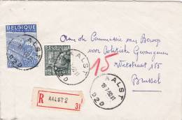 768+771 Op Brief Aangetekend Met Stempel AALST 2D (VK) - 1948 Esportazione