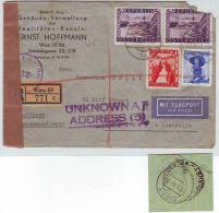 348a14: Orange Landschaft 5.- Höchstwert Gest. Wien 69 Topdestination Australia Mit AK Sidney - Covers & Documents