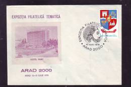 DECEBAL, CACHET ON COVER, 1978, ARAD,ROMANIA - Poststempel (Marcophilie)